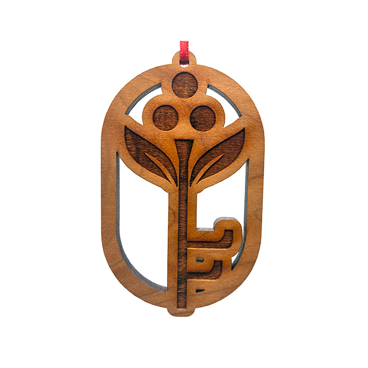 Filoli Wooden Keymark Ornament